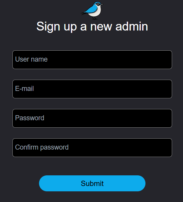 Administrator Sing Up